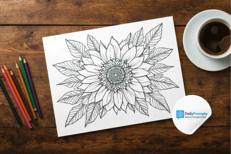 Midjourney prompts for coloring pages guide.